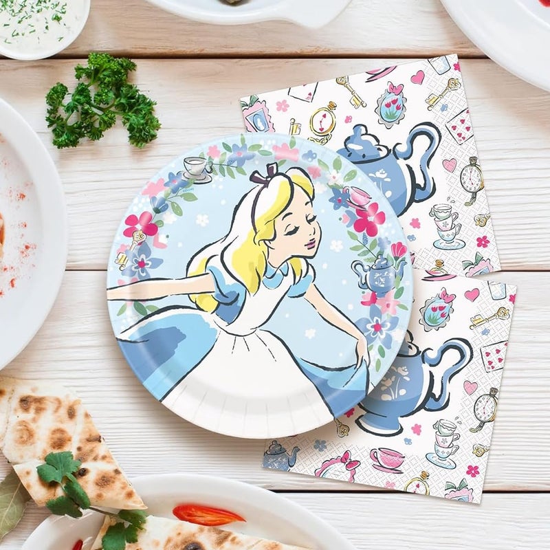 Unique Disney Alice in Wonderland Luncheon Napkins, 16-Pack - Perfect for Magical Celebrations & Themed Parties - Image 3